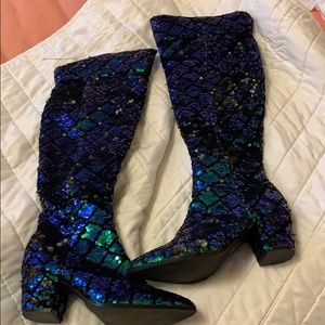 Sequin Mermaid 🧜‍♀️ Boots 🐬 Size 8